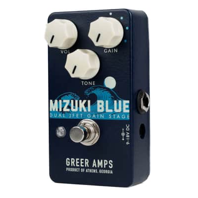 Greer Amps Mizuki Blue Dual JFET Gain Stage Overdrive Effect Pedal image 3