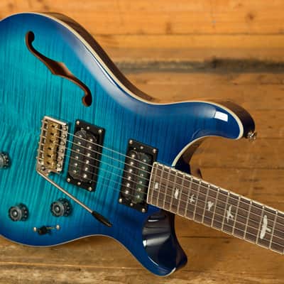 PRS SE Custom | Custom 24 Semi-Hollow Piezo - Lake Blue image 5