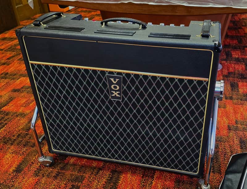 Vox V1153 Viscount 3-Channel 35-Watt 2x12" Guitar Combo 1967 - Black