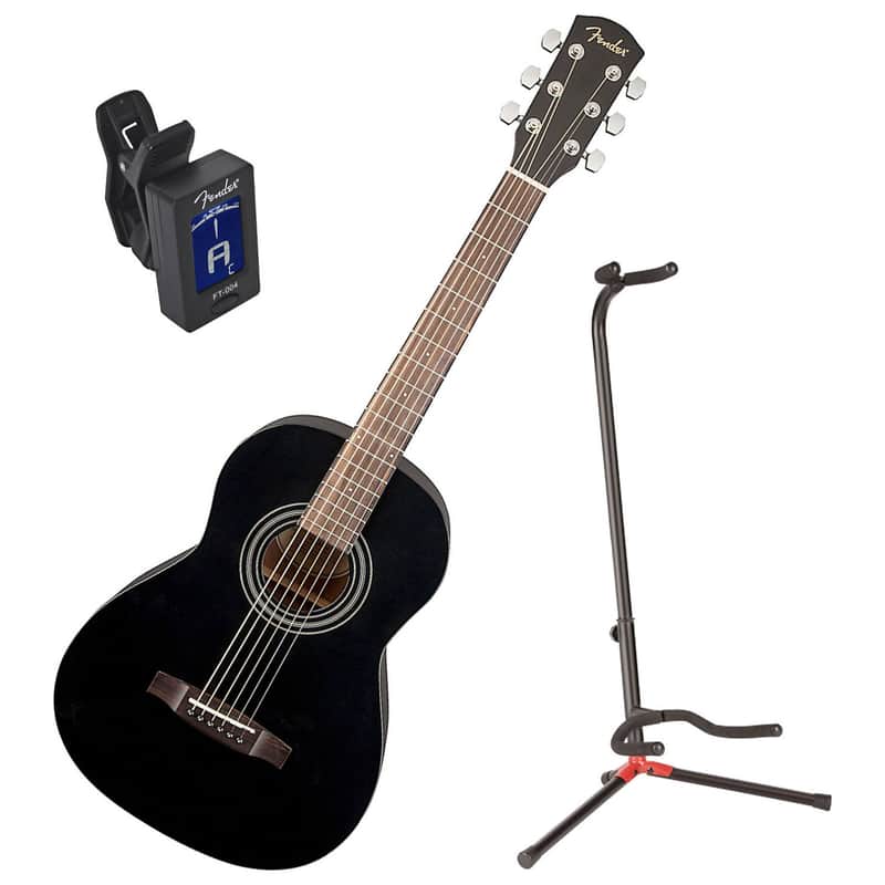 Fender MA-1 Matte Black 3/4 Size - Limited Edition Steel | Reverb