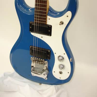 Vintage Mosrite "The Ventures 2" Electric Guitar, Ink Blue image 3