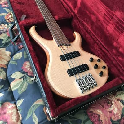 Ibanez Prestige BTB1005 Fretless 1999 Natural MIJ with Ibanez Hard Case image 3