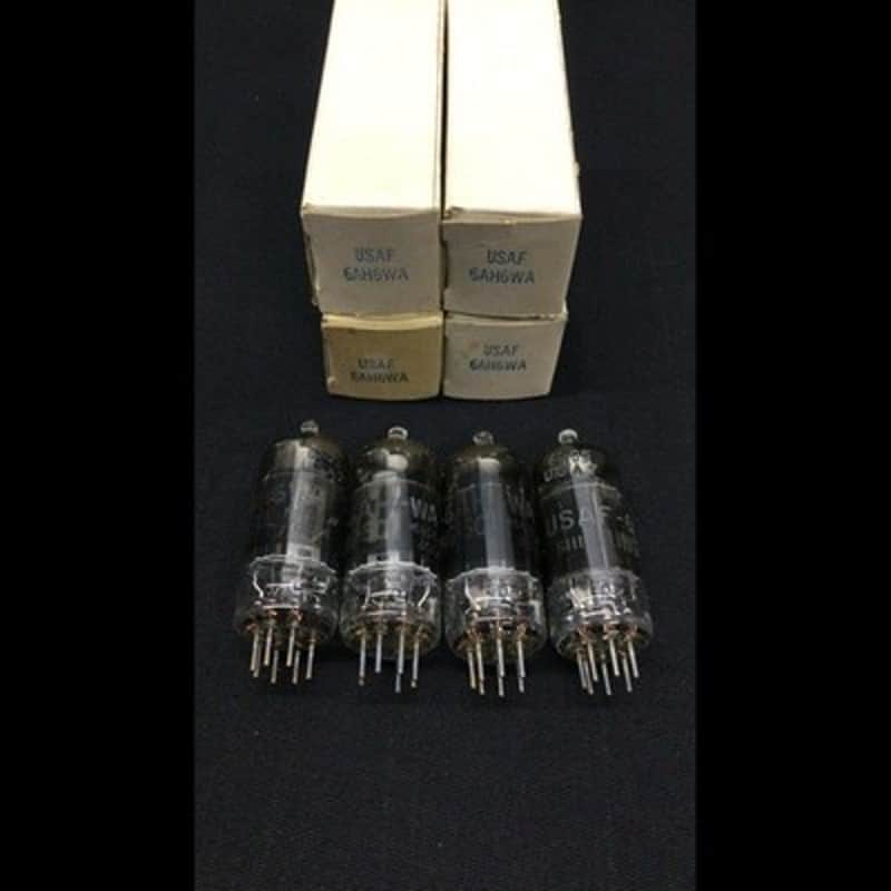 LOT of (4) NOS NIB TUNG SOL USAF 6AH6 WA [] Getter VINTAGE Vacuum Tubes K.9716 image 1