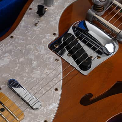Fender Custom Shop '68 Telecaster Thinline Journeyman Relic Limited Edition Electric Guitar, Maple Fingerboard, Aged Natural image 9