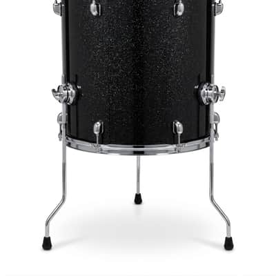 Dolby 16 x 16” Floor Tom B-STOCK BLACK SPARKLE Electronic Full Shell for Roland Alesis image 2