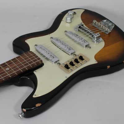 1960s Teisco ET-300 Vintage Sunburst w/SSC image 8