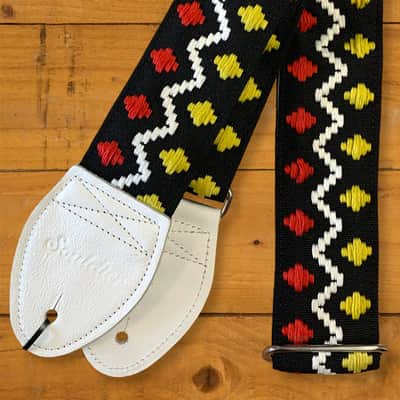 Souldier Classic Guitar Strap - Bed-In Peace w/White Ends image 1
