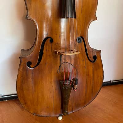 Double bass 3/4 circa 1800 3/4 swell back Pro instrument image 3