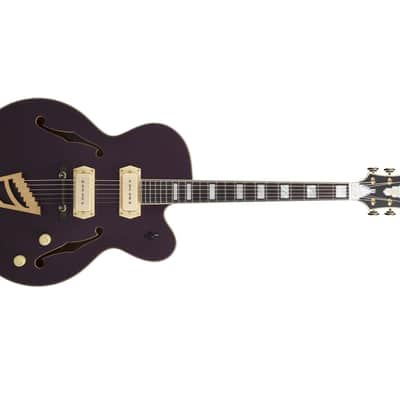 D'angelico Deluxe 59 Left-Handed - Matte Plum - B-Stock image 4