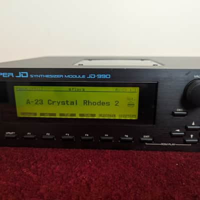 Roland Super JD-990 Sound Module Synth with SR-JV80-04 Vintage Synth Expansion 1993 - 1996 - Black RackMount Synthesizer Rack Mount Unit image 7