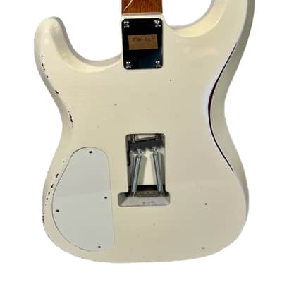 Fiam Guitars Mirari 2022 Antique White over Suntan Copper w/ Torn Trem Route, by past Ronin luthier, image 7
