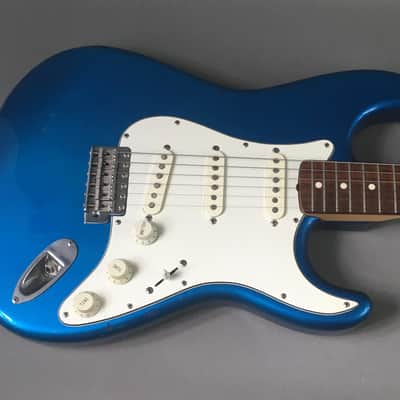 Vintage Fender Stratocaster 1993 Solid Custom Contour Body Lake Placid Blue Rare MIJ Relic HSC 6.8 Lb! image 9