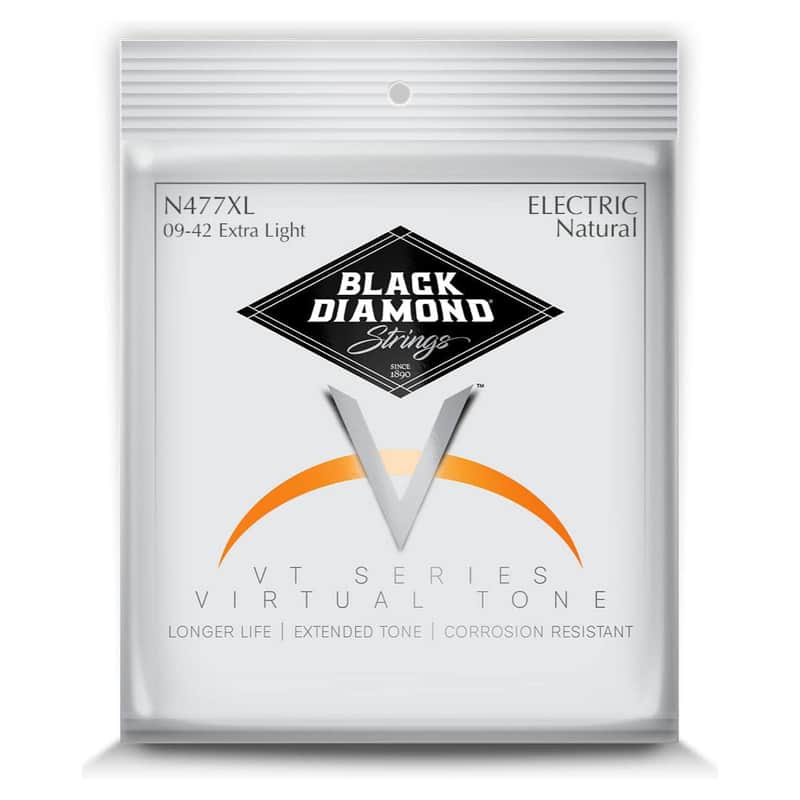 Black Diamond Strings USA Premium Natural Nickel Wound Electric Guitar Strings - Extra Light - 9-42 image 1