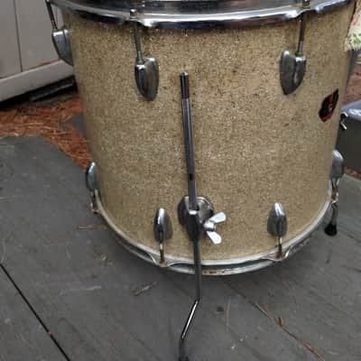 Lyra 16" Floor Tom 60's - 70's - Champagne Sparkle image 5