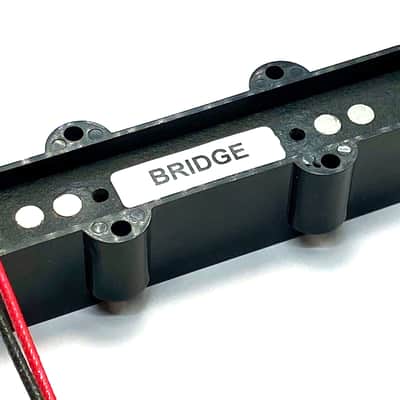Dragonfire Vintage Alnico PJ Bass Pickup Set ~ 4 String PJ Bass Passive A5 Pickups, 4S PJ Set, Black image 6