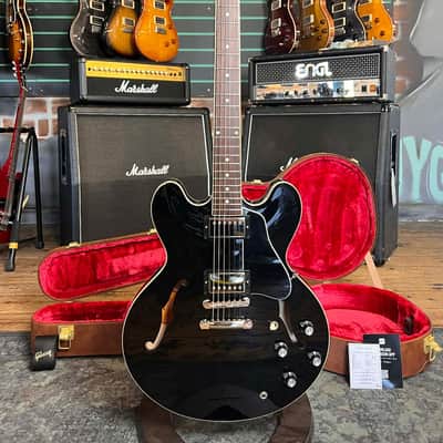 Gibson ES-335 'Dot' Ebony 2023 Semi-Hollow Electric Guitar image 1