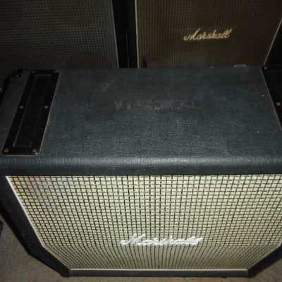 Marshall Model 1982A 100-Watt 16ohm 4x12 Slant Cabinet 1970s - Black/Checker board Grill image 3