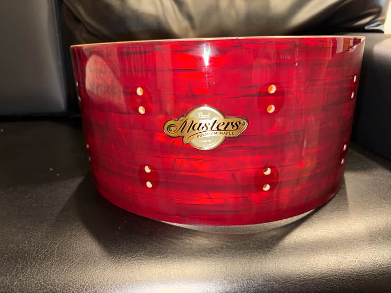 Pearl Masters Premium 14”x6.5” Snare Shell 2007-2008 - Red Onyx image 1