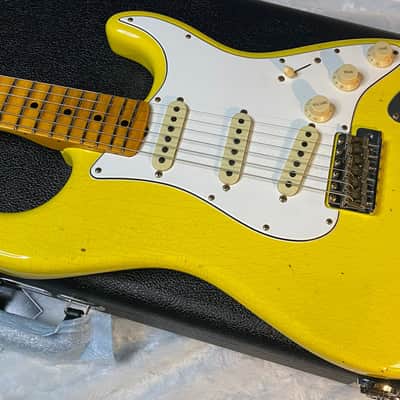 NEW! Fender Custom Shop Special Run '69 Stratocaster Journeyman Relic - Handwound P/U's - Aged Graffiti Yellow - Reverse Headstock - 7.7lbs - Authorized Dealer - One OFF! SUPRE RARE! G06783 image 8