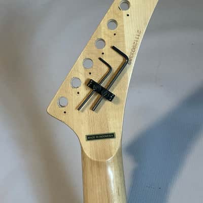 2021 Indonesian Kramer Nightswan Reverse Guitar Neck 24 Fret Floyd Ready Ebony Board Aztec Marble image 18