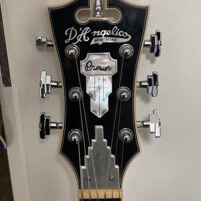 D'Angelico Premier DC Semi-Hollow Double Cutaway with Stop-Bar Tailpiece, Ovangkol Fretboard 2019 - 2020 - Champagne image 4