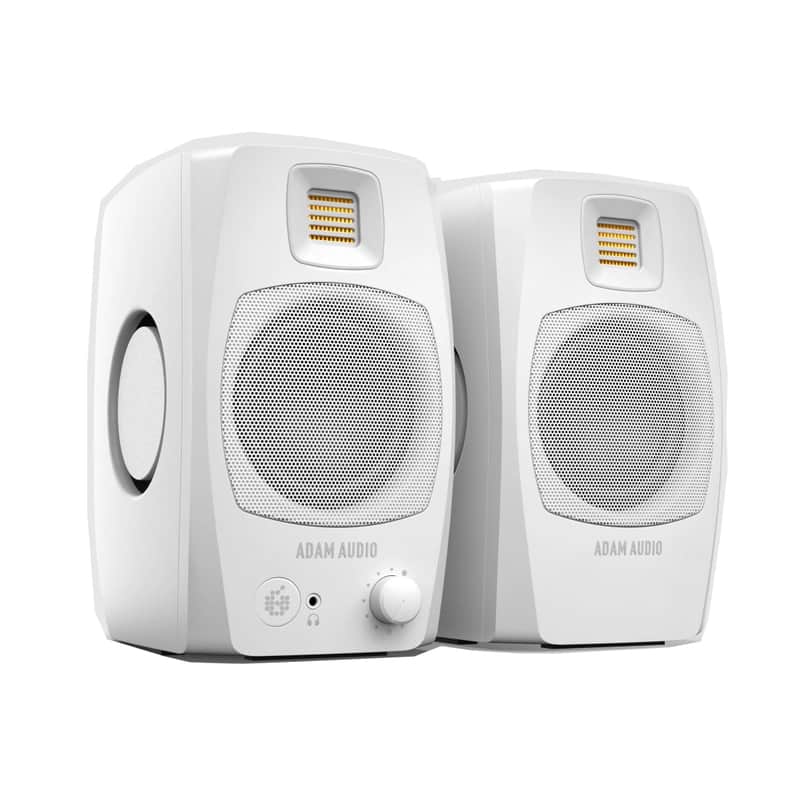 Adam Audio D3V Active Desktop Monitor System - White (Pair) image 1