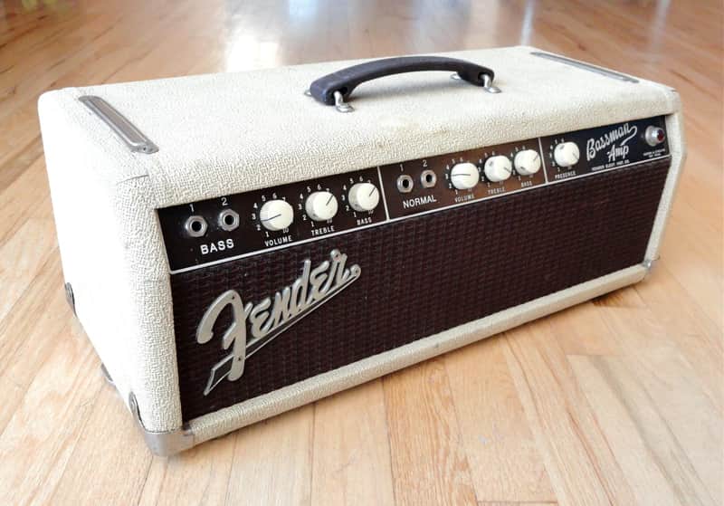 1961 Fender Bassman 6G6 Blonde Oxblood Vintage Pre-CBS Tube | Reverb