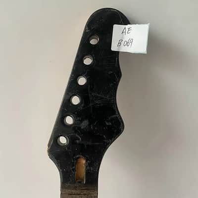 Black Headstock Maple Wood Guitar Neck with Rosewood Fingerboard image 2