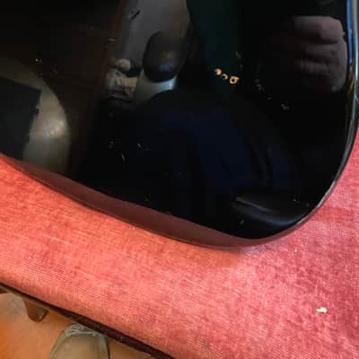 fender squirer p bass guitar left handed 1997 black image 12