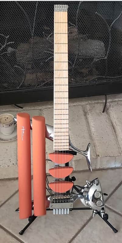 Teuffel Birdfish Electric Guitar – Rare 2000s Model in Apricot Matte – Complete with Original Case & Accessories image 1
