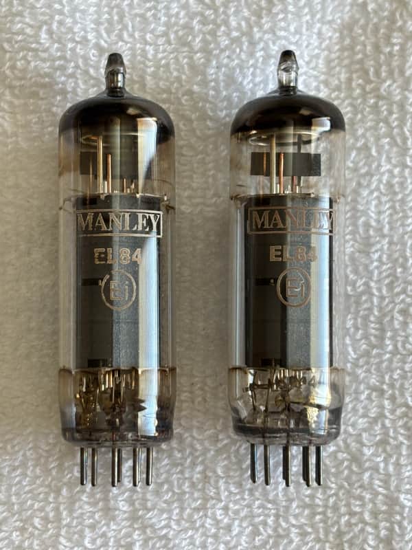 Set of (2) Manley Labs EL84 Vacuum Tubes Circa-1960s-Glass image 1