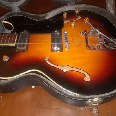 1966 Guild T100 Semi-Hollow Guitar-Duesenberg B-7 Bigsby -McNelly Charlie Christian PUs-HSC- VIDEO image 3