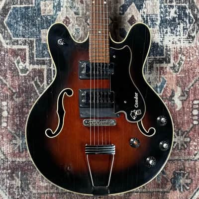 1960s / 1970s Condor Ovation Vintage Hammond Innovex Red Sunburst Semi Hollow Electric Guitar! image 7