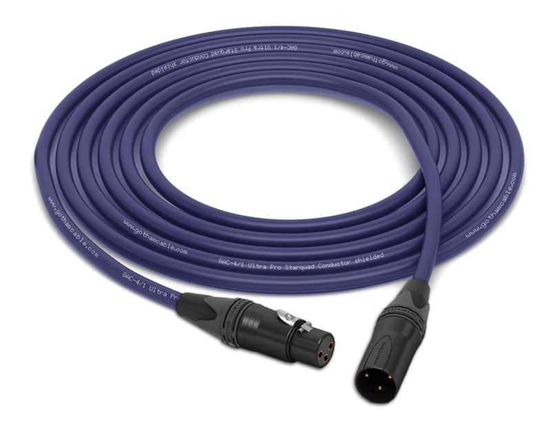 XLR-Female to XLR-Male Cable | Gotham GAC-4/1 Ultra Pro Cable | 2 Feet image 1