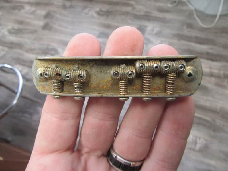 Fender Jaguar Jazzmaster Gold Bridge Assembly 1958-1965 image 1