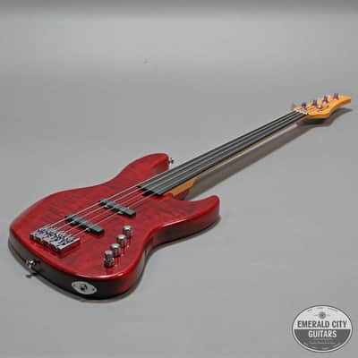2011 Mike Lull Custom M4 Fretless image 6