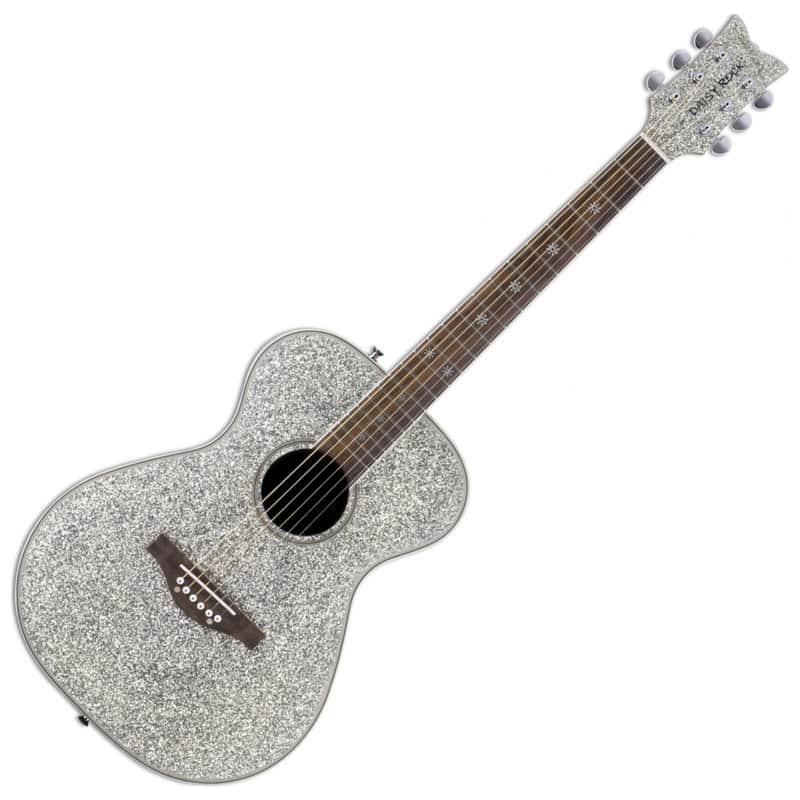 Daisy Rock DR6206 Pixie Rock Acoustic Silver Sparkle image 1