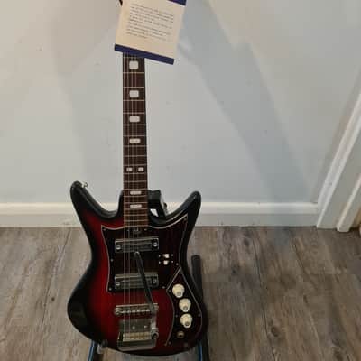 Teisco Audition 1960s Closet Classic near mint time warp condition - Dark Red burst image 1
