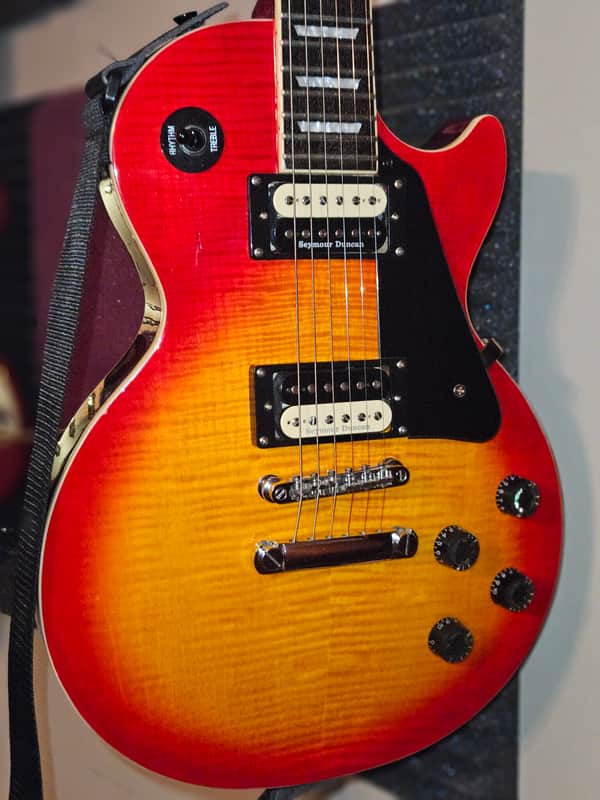 2008 Les Paul Standard-Cherry Sunburst-with many upgrades-tech set up, Gator case & strap image 1