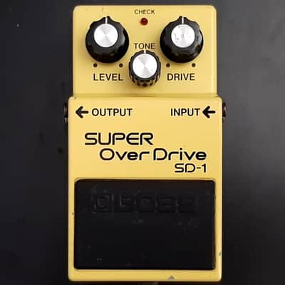1983 - Made in Japan - Vintage Boss SD-1 Super OverDrive (Black Label) 1981 - 1988 - Yellow image 1
