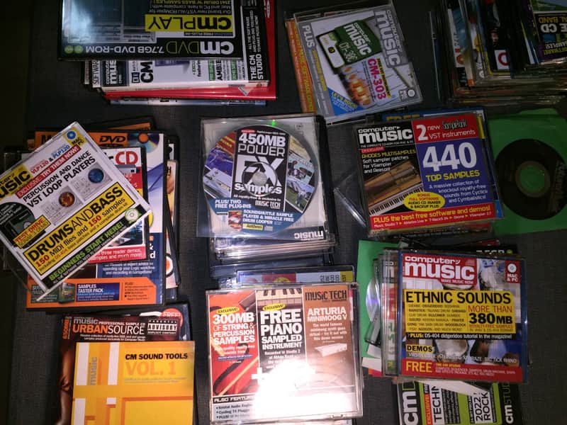 Over 100,000 Samples (Sample PACKS) Computer Music, Future Music, & Music Tech Magazines -Pickup NYC image 1