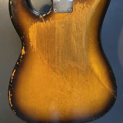 1957 Fender P bass all original image 3