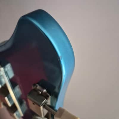Supro 1570WB Sahara Single Pickup Americana Series Electric Guitar 2010s Wedgewood Blue Metallic image 9