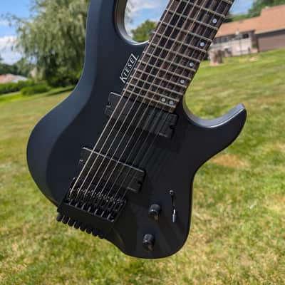 Kiesel 2020 Osiris OM8 Jet Black Satin 8-String Electric Guitar image 1