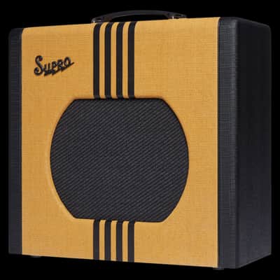 Supro Delta King 12 1822RTB Tweed / Black Stripes 6L6 Combo Amp w/ Reverb image 3