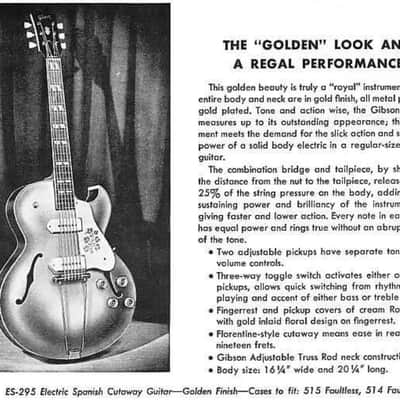 Gibson ES-295 1954 - Gold Finish & Gold Part image 25