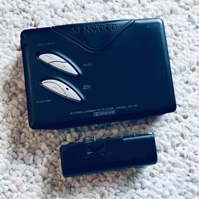 KENWOOD CP-K5 Walkman Cassette Player, Excellent Cool Gun Black ! For Display or Repair ! image 2
