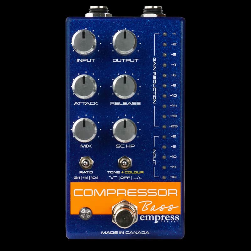Empress Effects Bass Compressor Guitar Effect Pedal - Blue image 1
