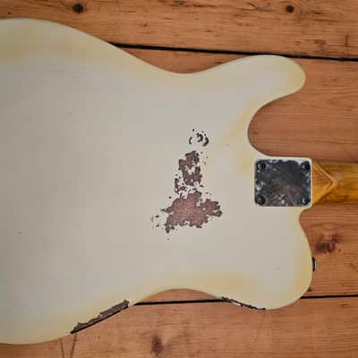 Custom Relic telecaster in vintage Olympic white smooth neck Handwired pickups 2025 image 9