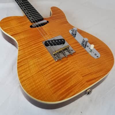 Willow Glen Guitars, MB TigerEye I, Custom Made in California,Curly Hard Maple Top, Chambered 1-Piece Khaya Body, 7lbs 13.8ozs, w/HSC 2013 image 8